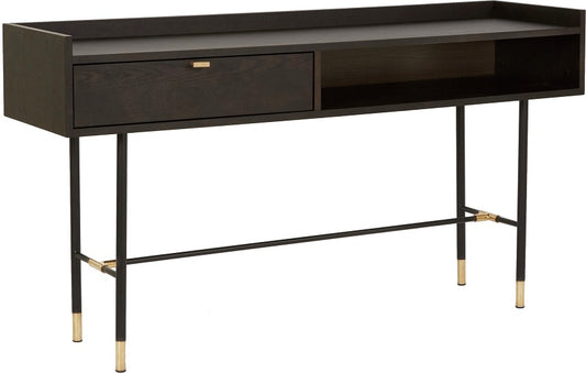 Impala konsolbord i brunbetsad Ek