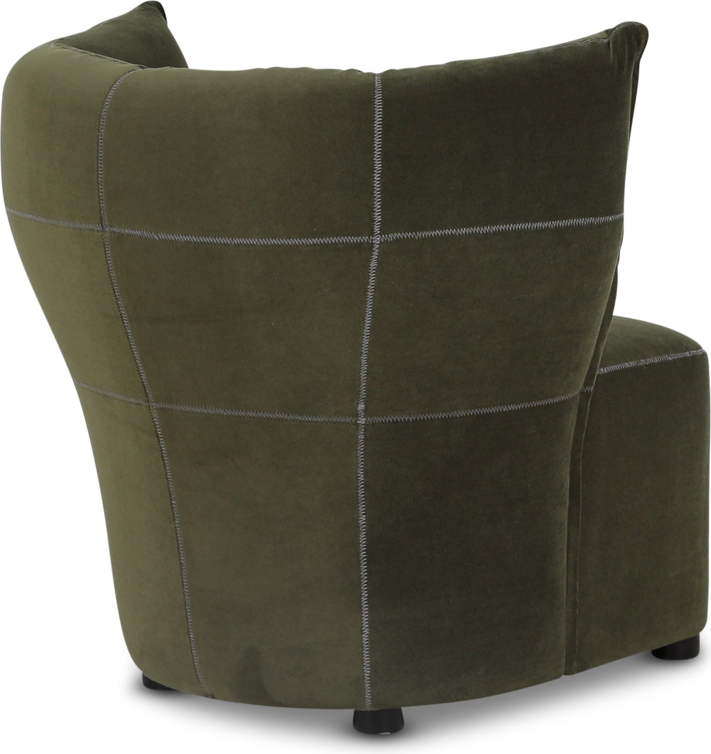 Mullsjö fåtölj i grönt tyg