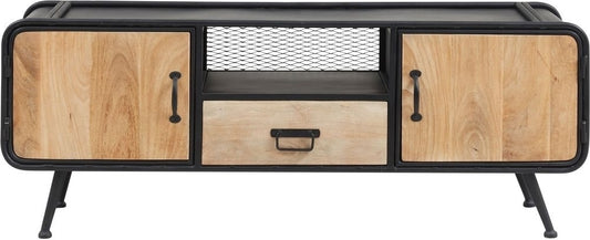 Barolo mediabänk - Trä/svart