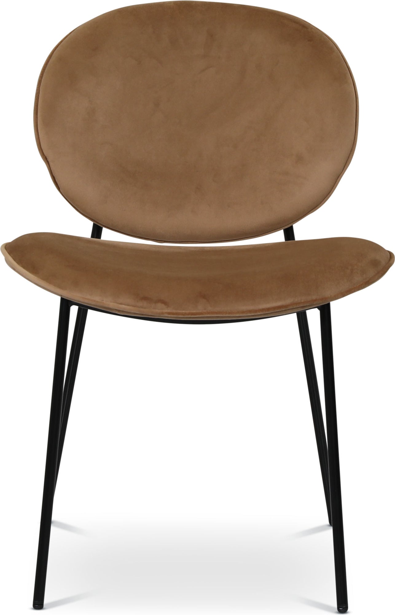 Palle stol i sammet - Brun