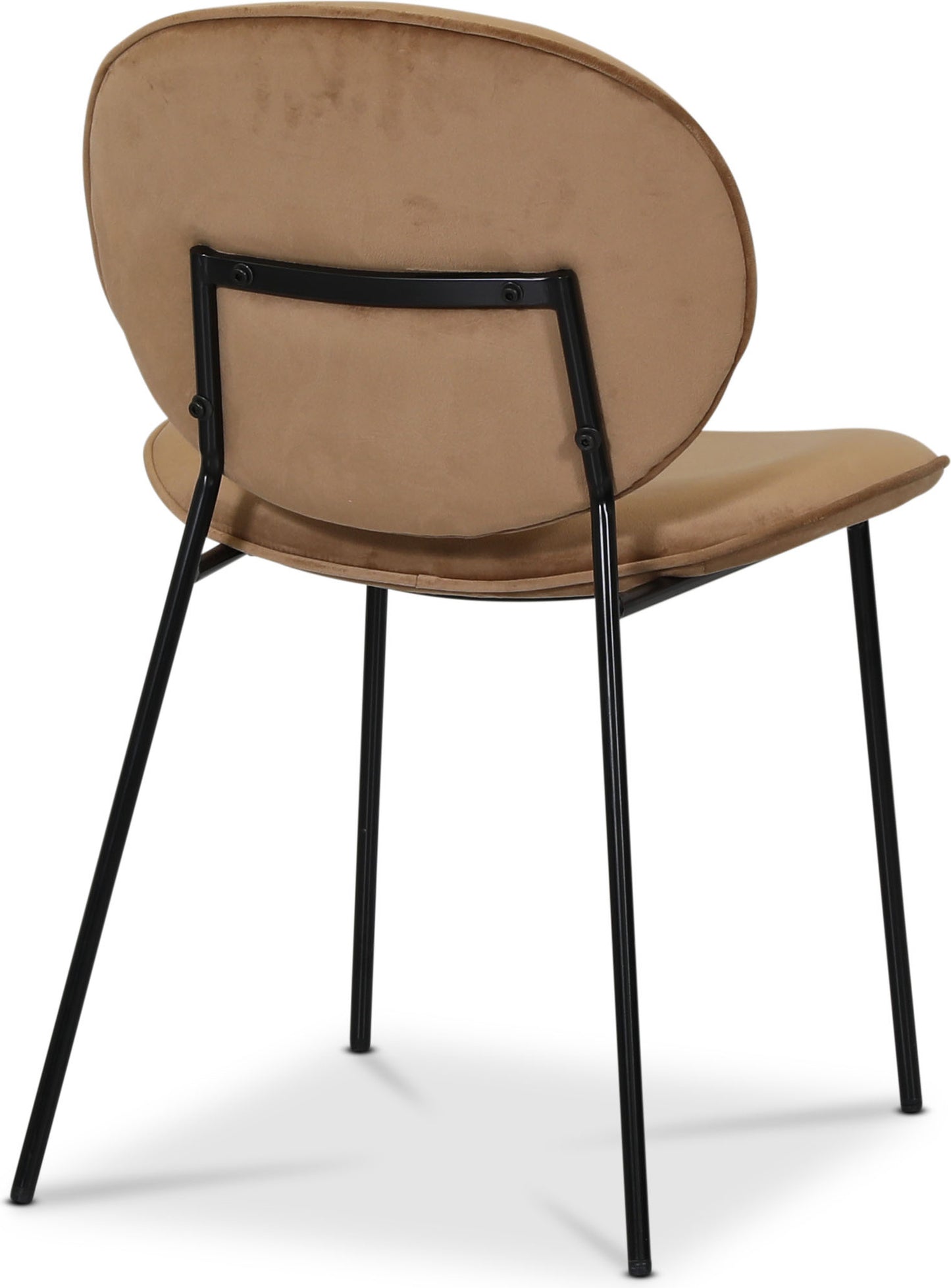 Palle stol i sammet - Brun