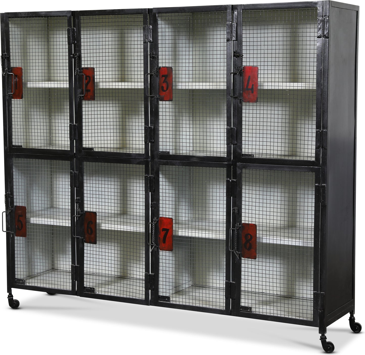 Vintage metallskåp 172x150 cm