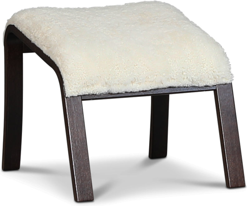 Lammet / Fushion fotpall i fårskinn