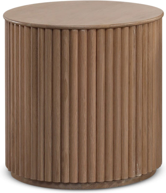 Cylinder sidobord Ø40 cm - Whitewash