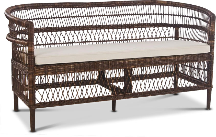 Tranum utesoffa i rotting - Brun