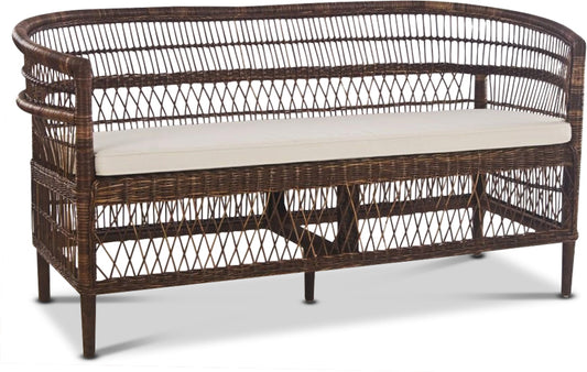 Tranum utesoffa i rotting - Brun