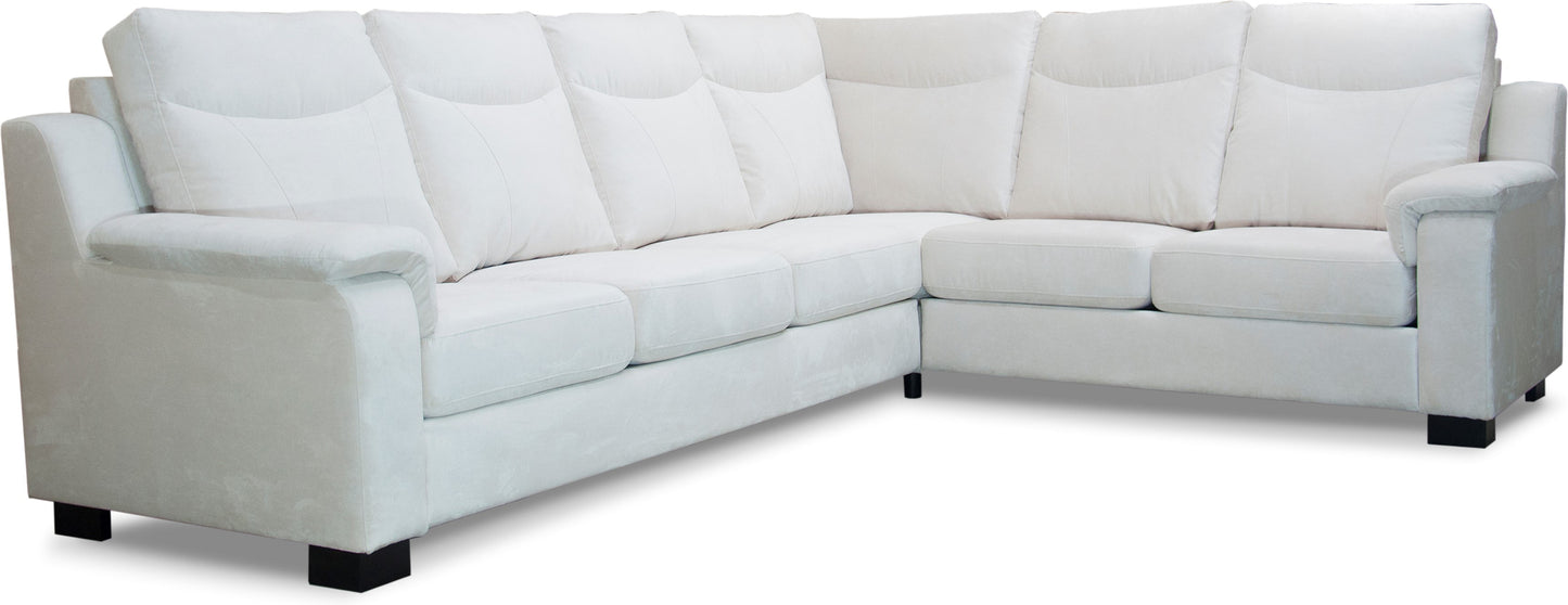 Atlas hörnsoffa med hög rygg