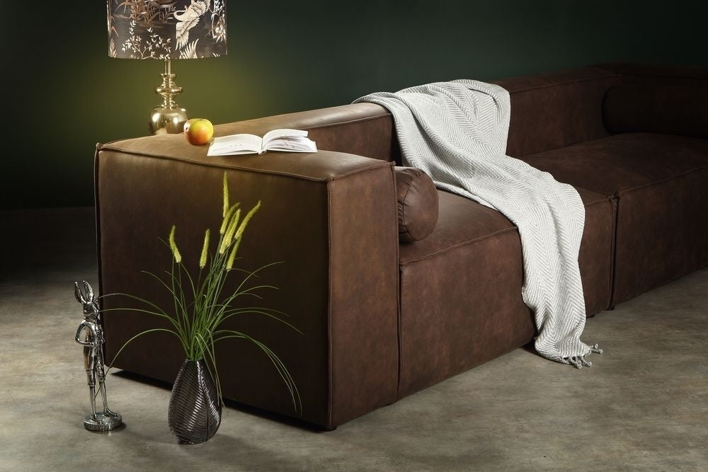 Madison XL soffa 300 cm - Matt velvet 63 Mörk dimrosa