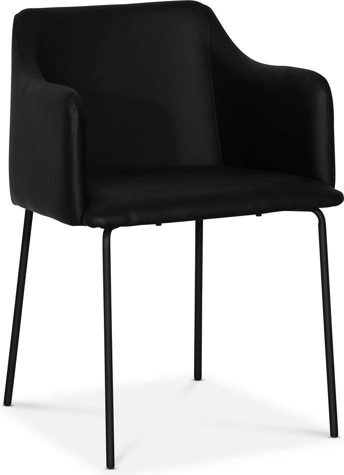 York Karmstol i svart PU