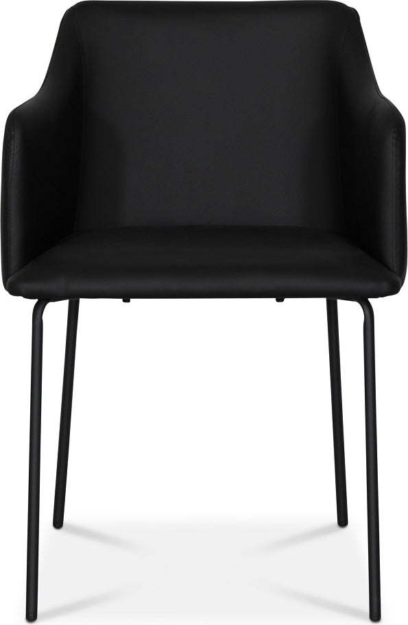 York Karmstol i svart PU