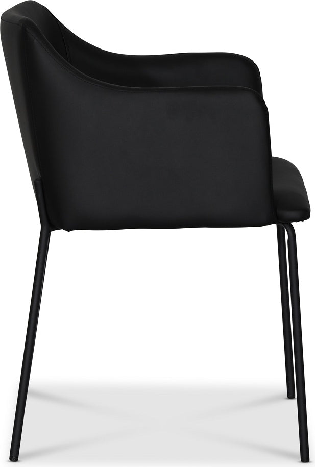 York Karmstol i svart PU