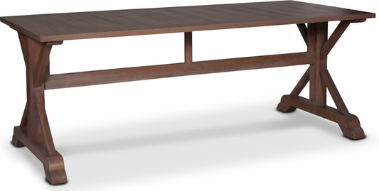 Croco brunt matbord 200x90 cm - Vintage