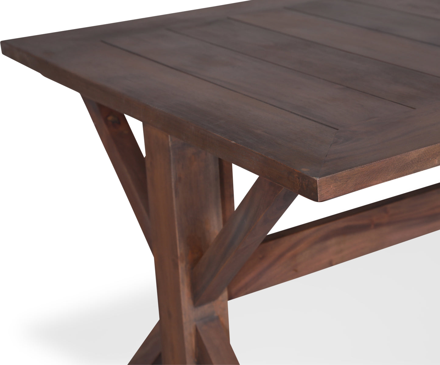 Croco brunt matbord 200x90 cm - Vintage