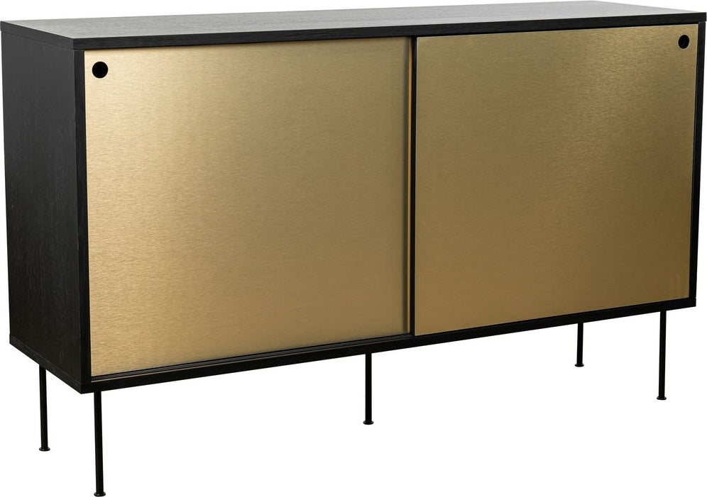 Volume sideboard 132 cm - Svart/mässing - Enbart stomme