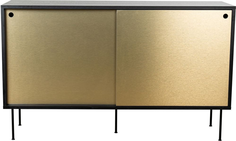 Volume sideboard 132 cm - Svart/mässing - Enbart stomme