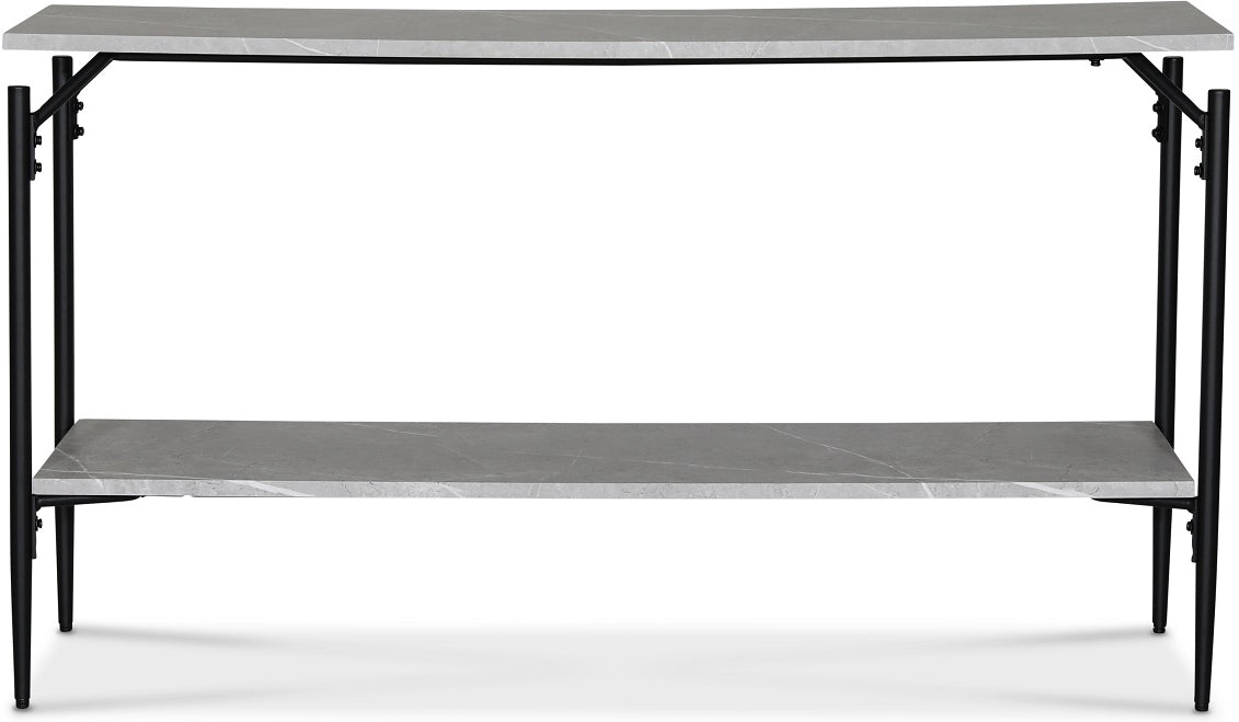 Wayne Konsolbord i ljusgrå marmor print 135 x 90 cm