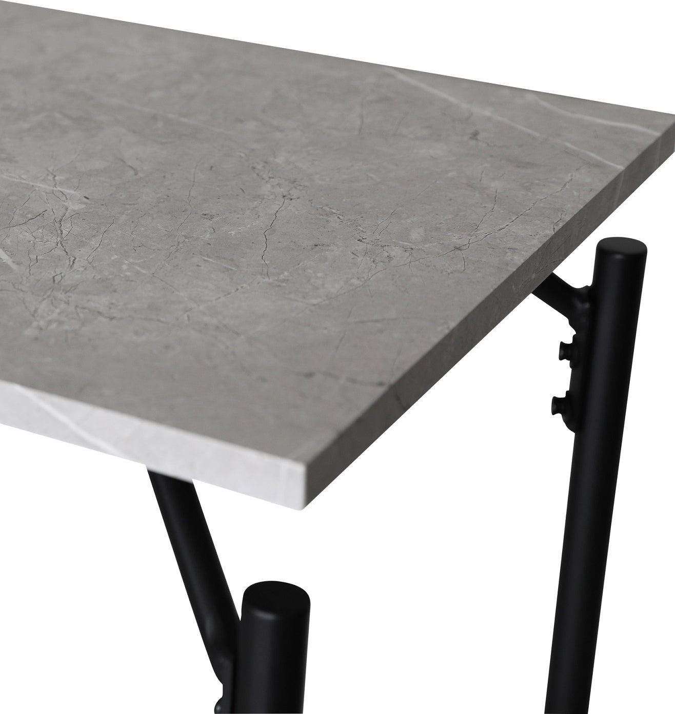 Wayne Konsolbord i ljusgrå marmor print 135 x 90 cm