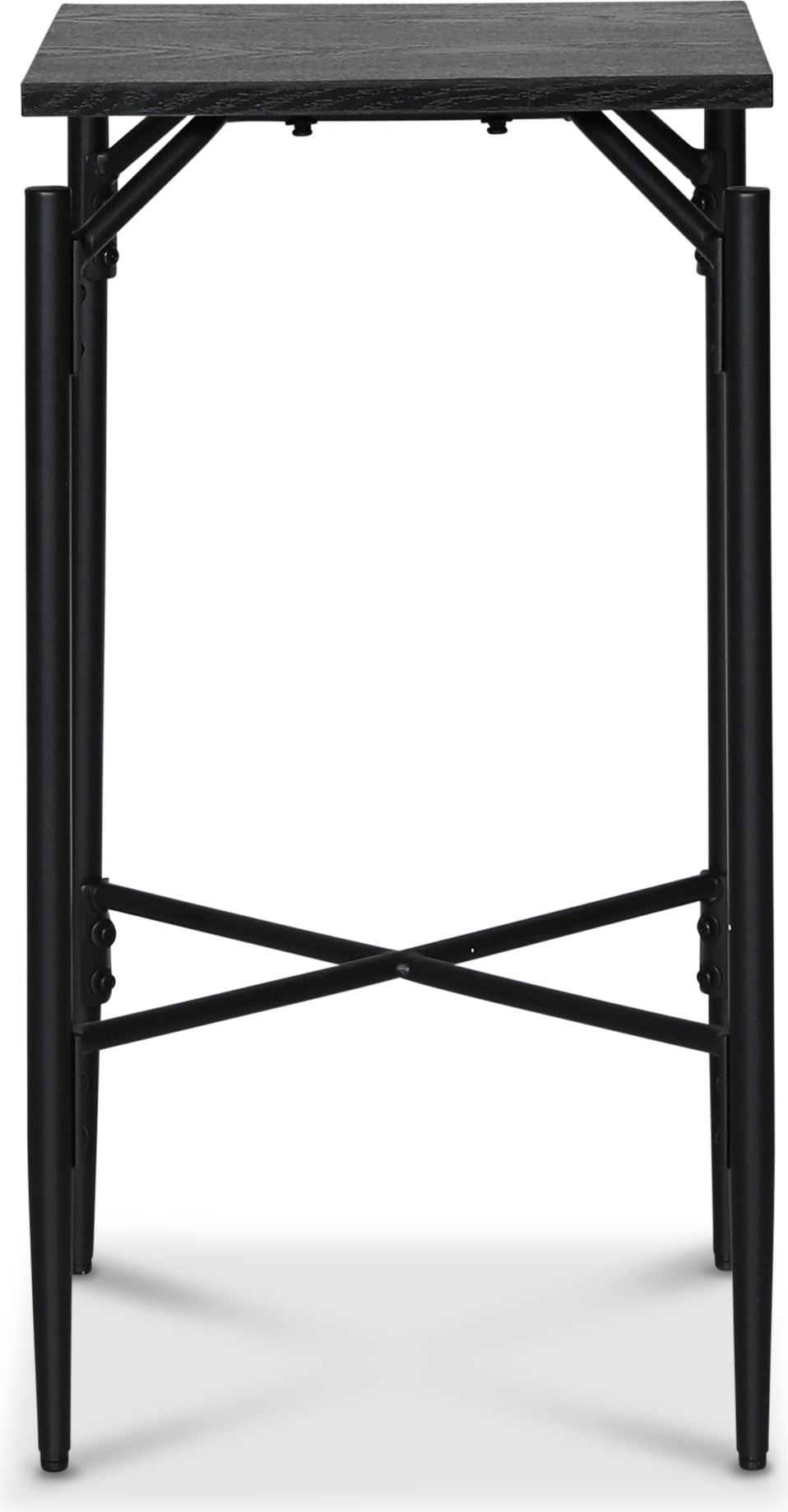 Wayne sidobord kryss 40 x 40 cm - Svartbetsad ek (foliering)