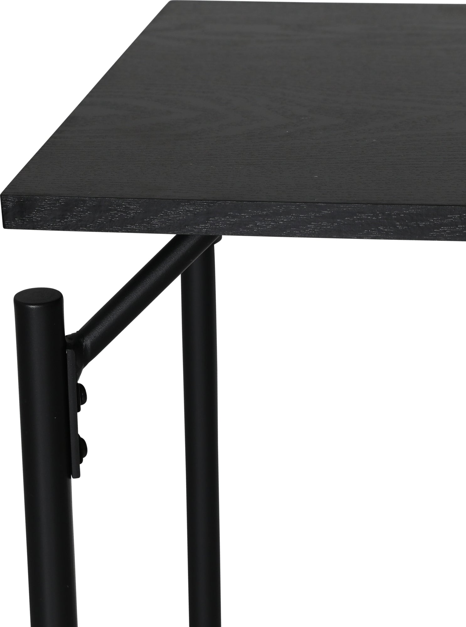 Wayne sidobord kryss 40 x 40 cm - Svartbetsad ek (foliering)