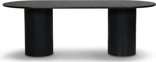 Nova matbord 215 cm - Svartbetsad ask Kolli 1