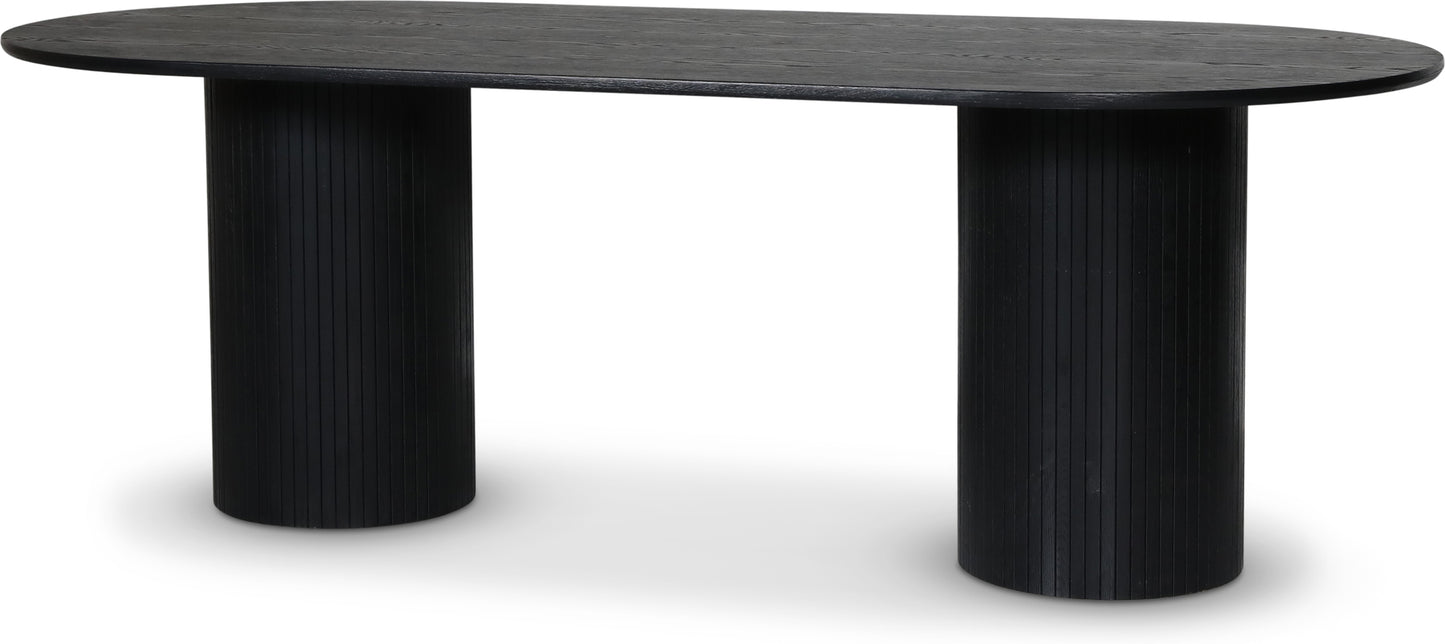 Nova matbord 215 cm - Svartbetsad ask Kolli 1