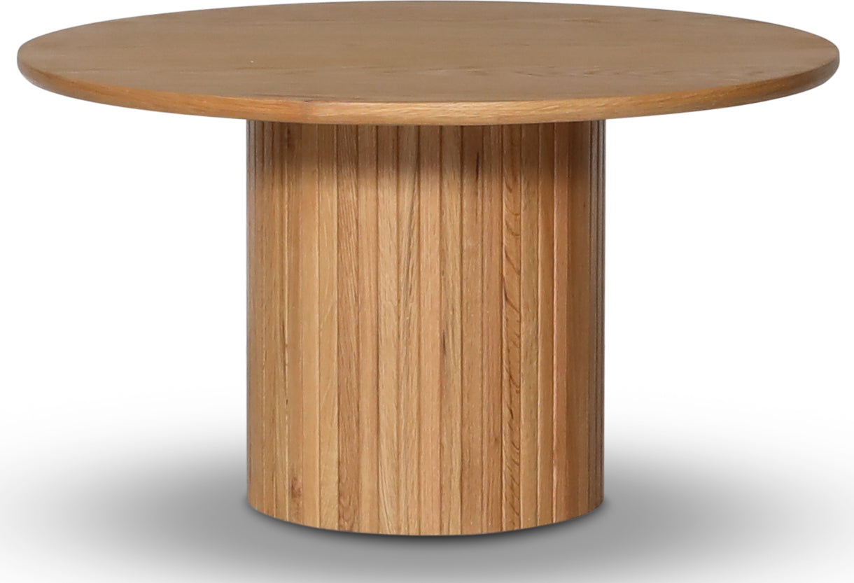 Nova soffbord Ø80 cm - Oljad ekfanér Kolli 1