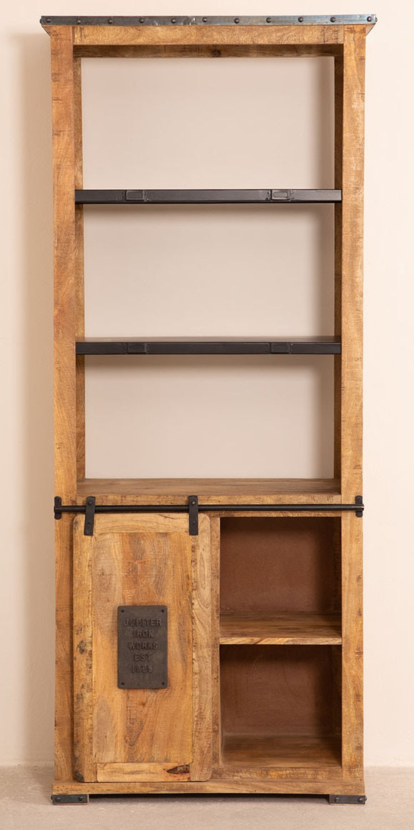 WoodCraft bokhylla med skjutdörr - Vintage / Mango
