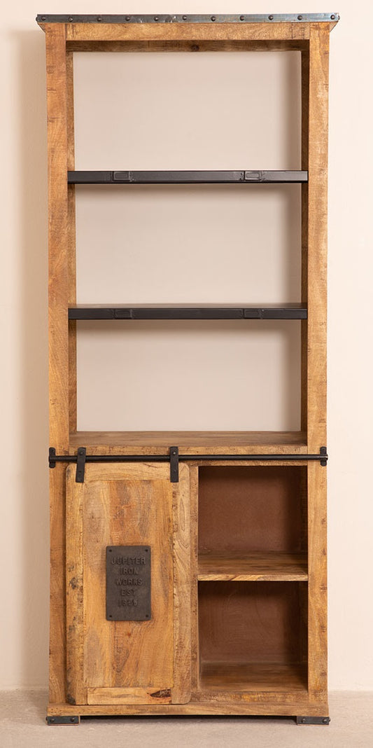 WoodCraft bokhylla med skjutdörr - Vintage / Mango