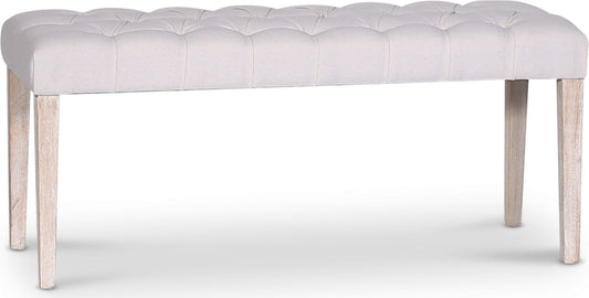 Cholet sittbänk Bredd 110 cm - Antik finish / Linne