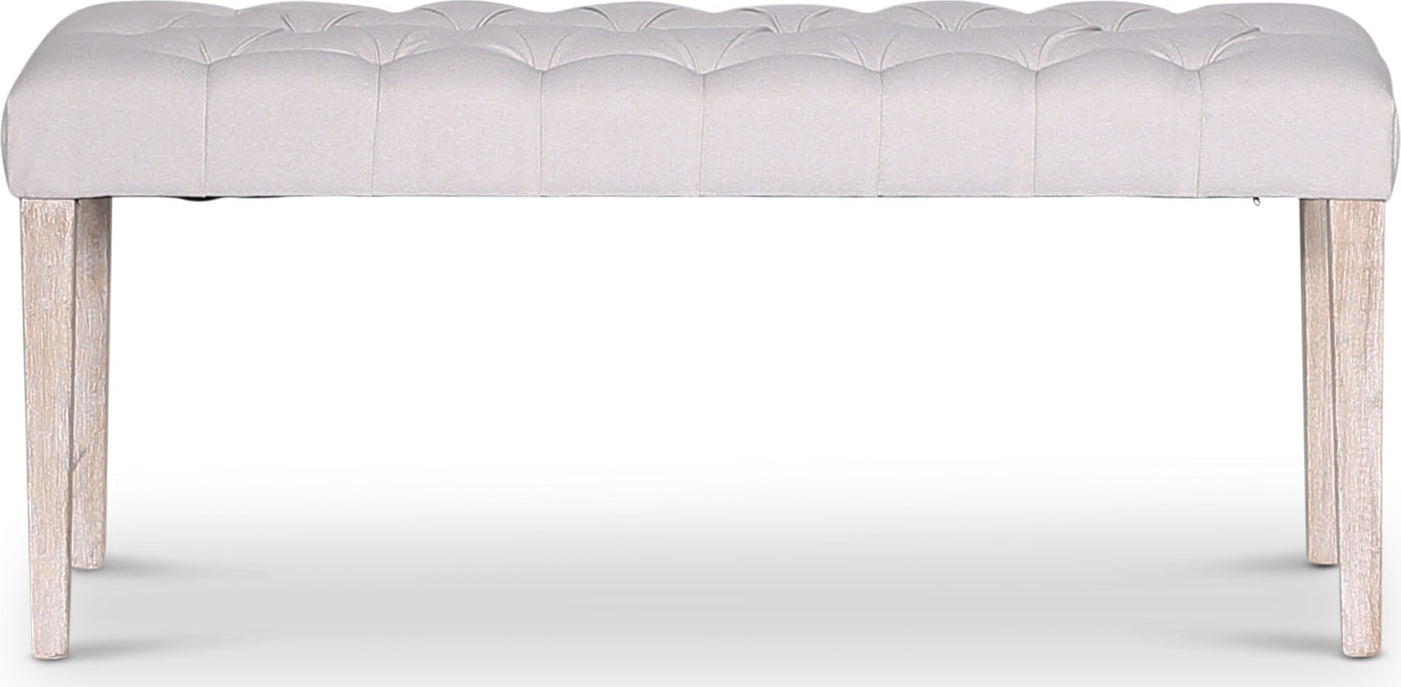 Cholet sittbänk Bredd 110 cm - Antik finish / Linne