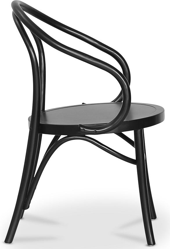 Danderyd No.30 svart karmstol i böjträ