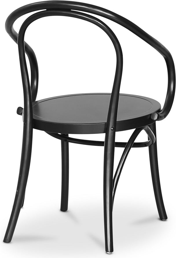 Danderyd No.30 svart karmstol i böjträ