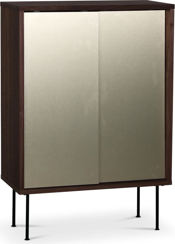 Volume skåp - Valnöt/mässing - Stomme