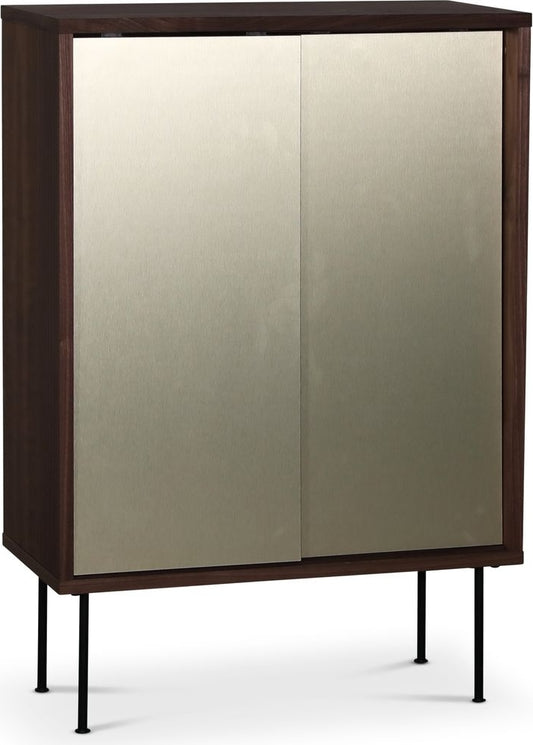 Volume skåp - Valnöt/mässing - Stomme