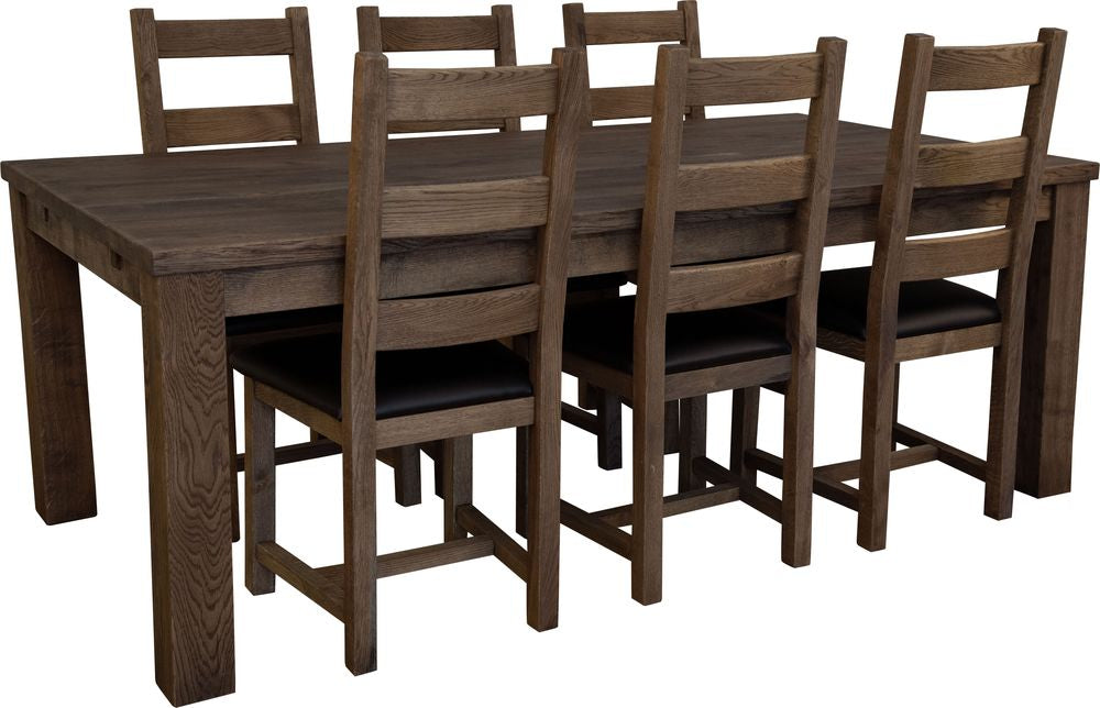 Quebec matbord 200x100 cm - Brunoljad ek