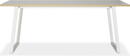 Edge matbord 190x90 - Vit Högtryckslaminat (HPL)