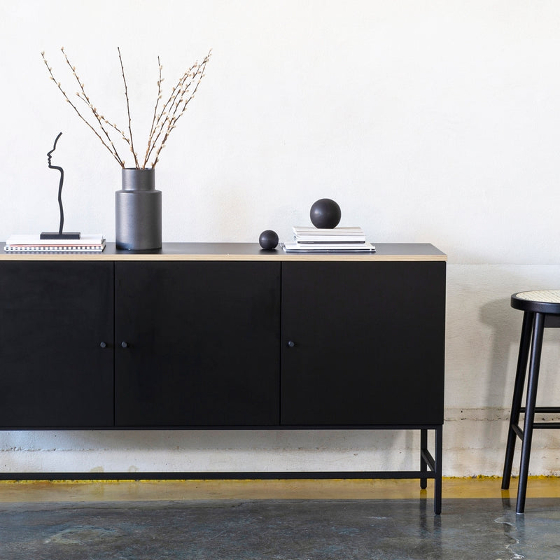 Edge sideboard - Svart högtryckslaminat (HPL)