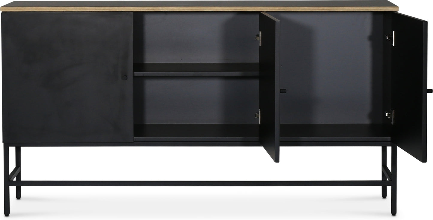 Edge sideboard - Svart högtryckslaminat (HPL)