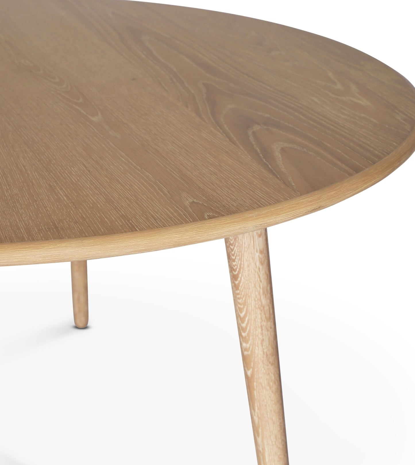 Omni runt matbord i whitewash Ø130 cm