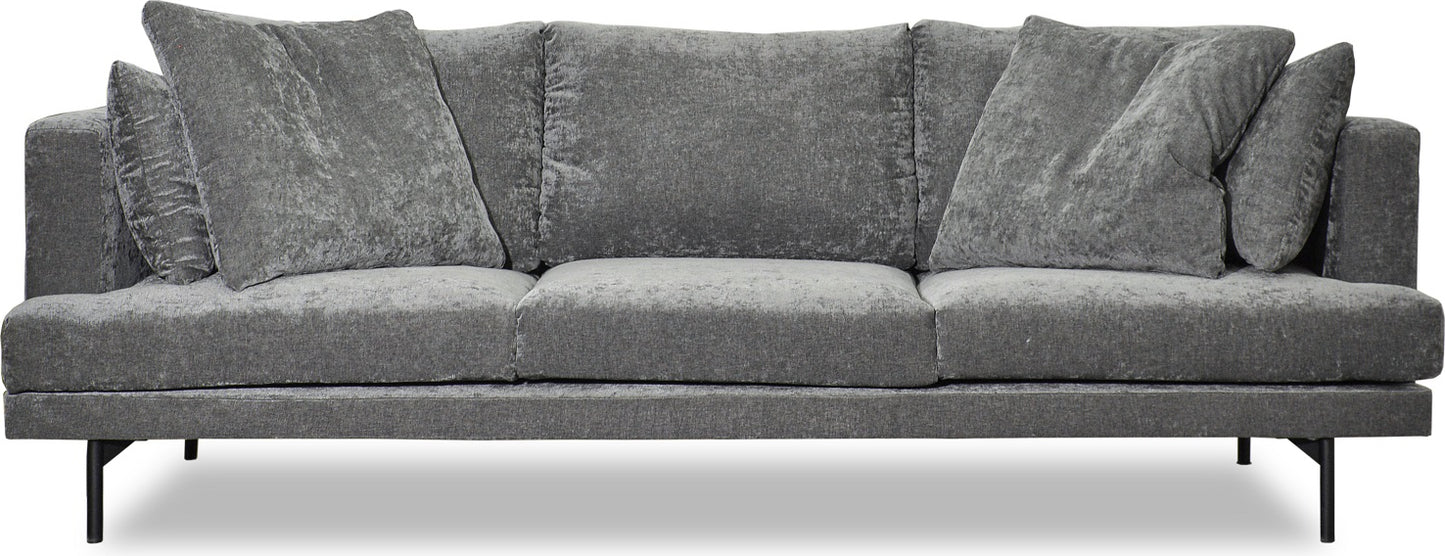 Smilla 3-sits soffa i grått tyg