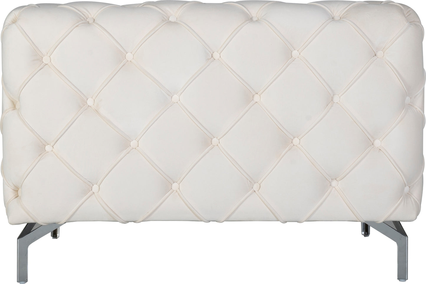 Como fåtölj i beige sammet