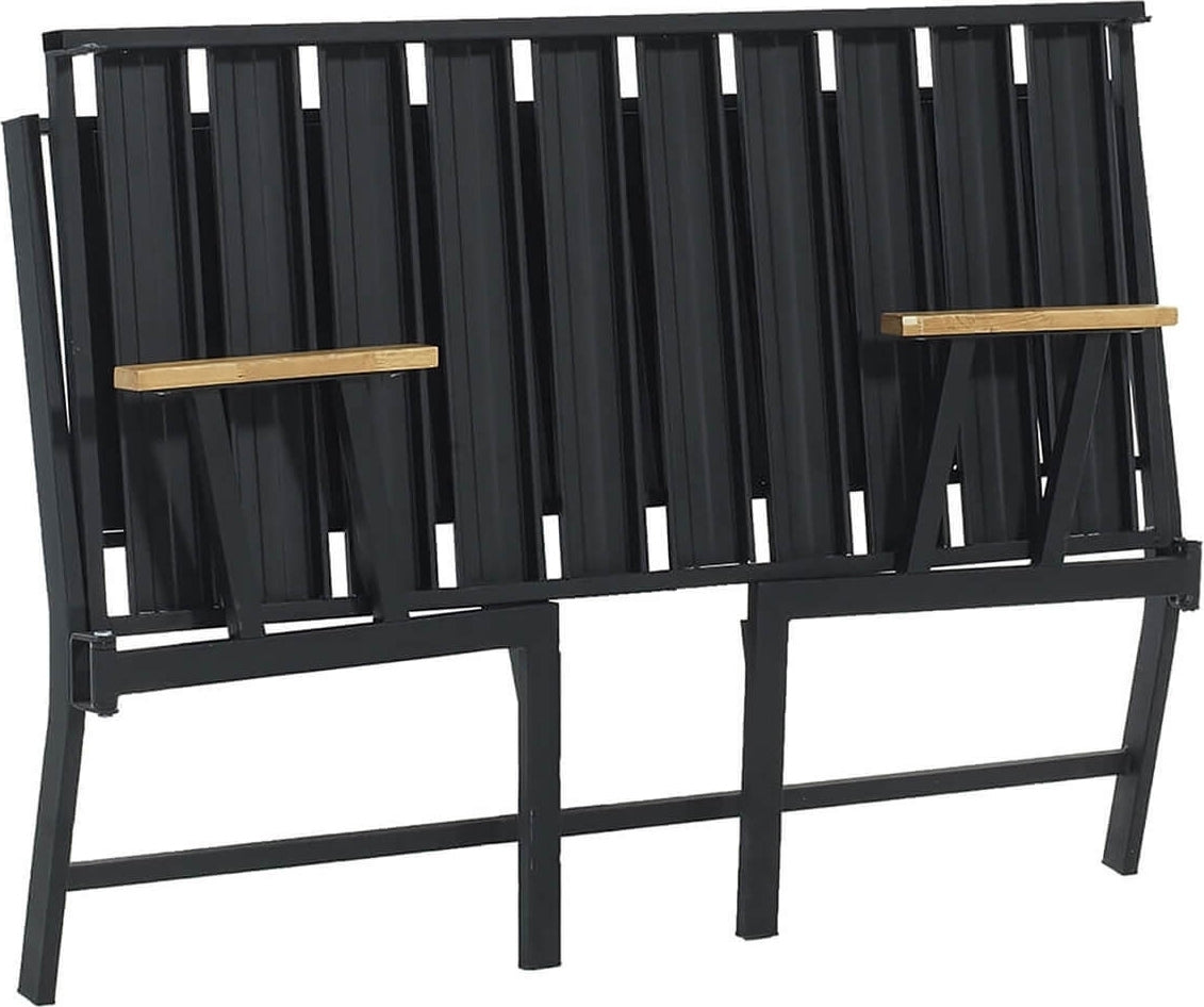 Lotus 2-sits utesoffa - Svart/fume