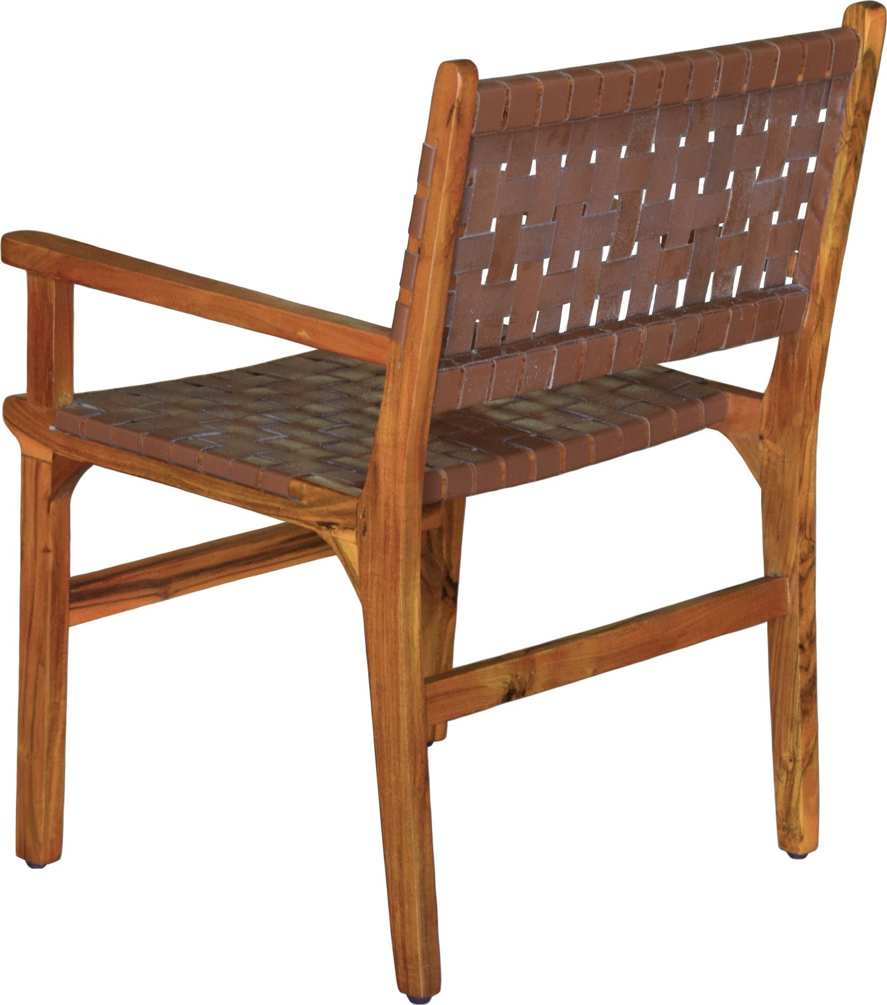Porto Bello Karmstol Teak / Anilinläder