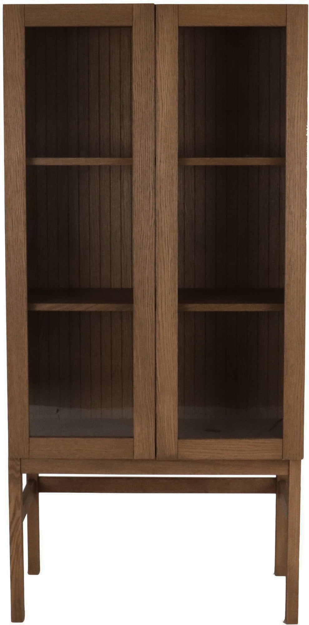 Valhall vitrinskåp i smoked oak