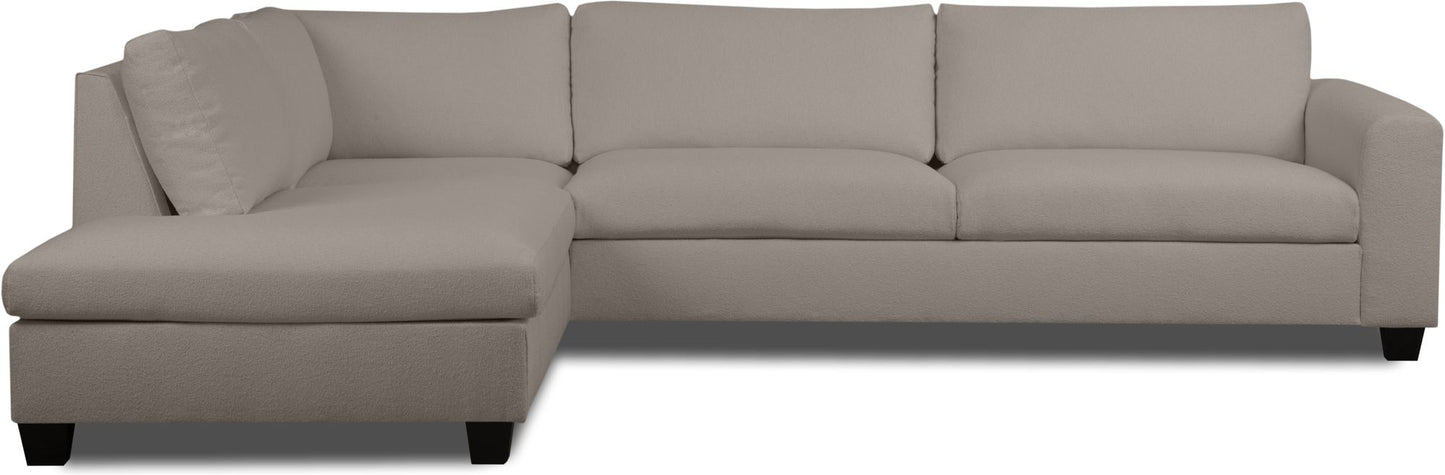 Vitskär divansoffa vänstervänd - Ljusgrå