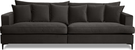 Ekeby byggbar soffa - 3-sits XL - Mörkbrun sammet