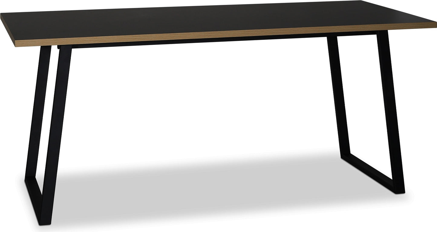 Edge matbord 140x90 - Svart Högtryckslaminat (HPL) - Kolli 1