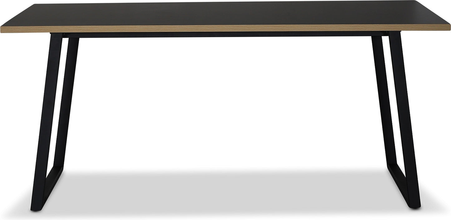 Edge matbord 140x90 - Svart Högtryckslaminat (HPL) - Kolli 1