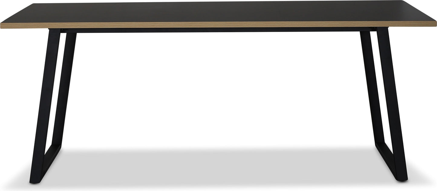 Edge matbord 190x90 - Svart Högtryckslaminat (HPL) - Kolli 1