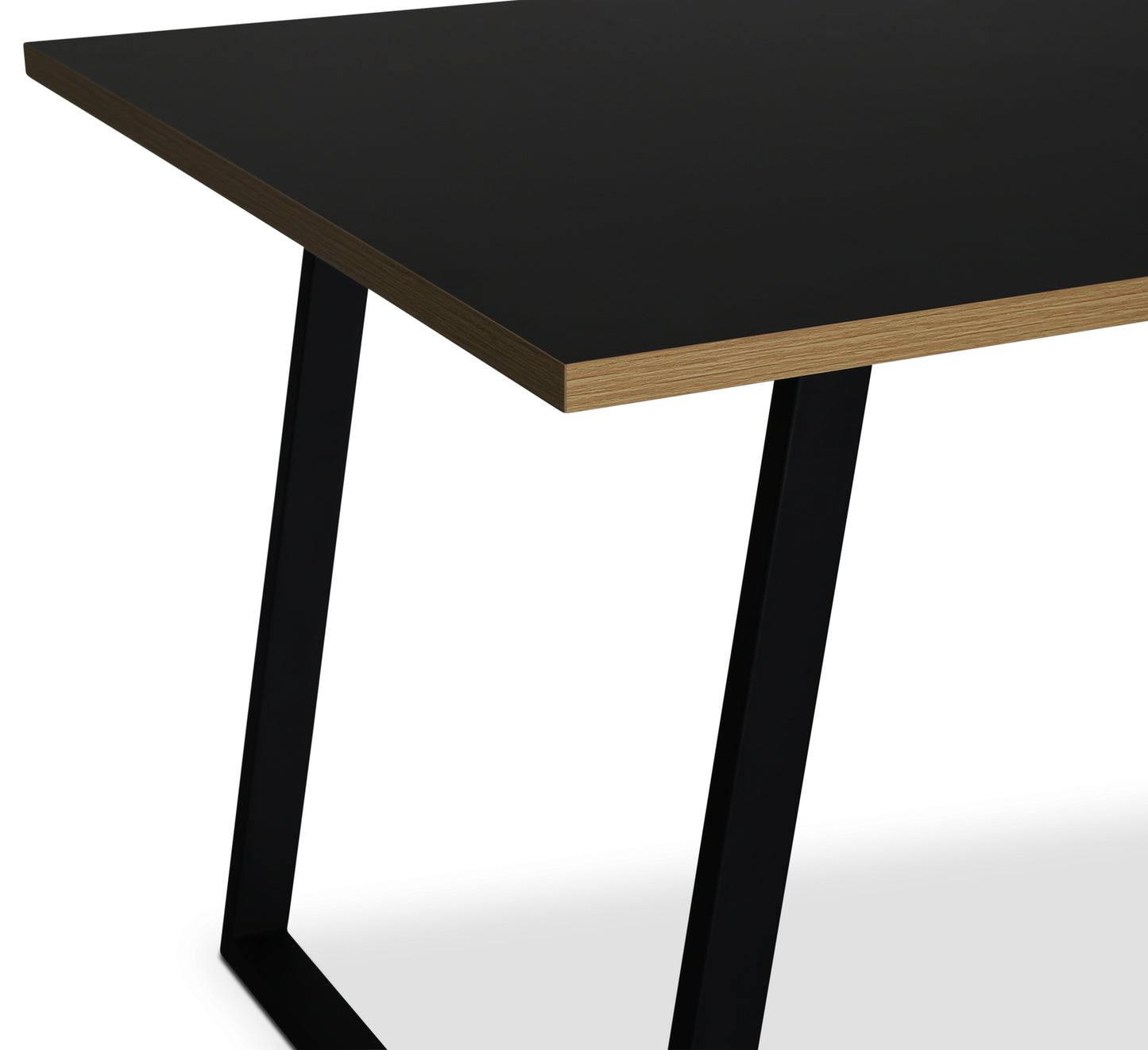 Edge matbord 190x90 - Svart Högtryckslaminat (HPL) - Kolli 1